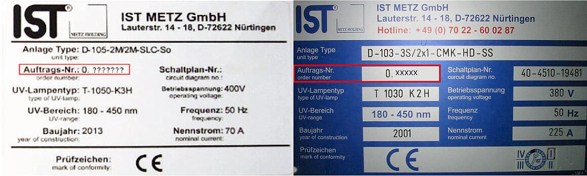 Detaillierte Informationen über das UV-Aggregat