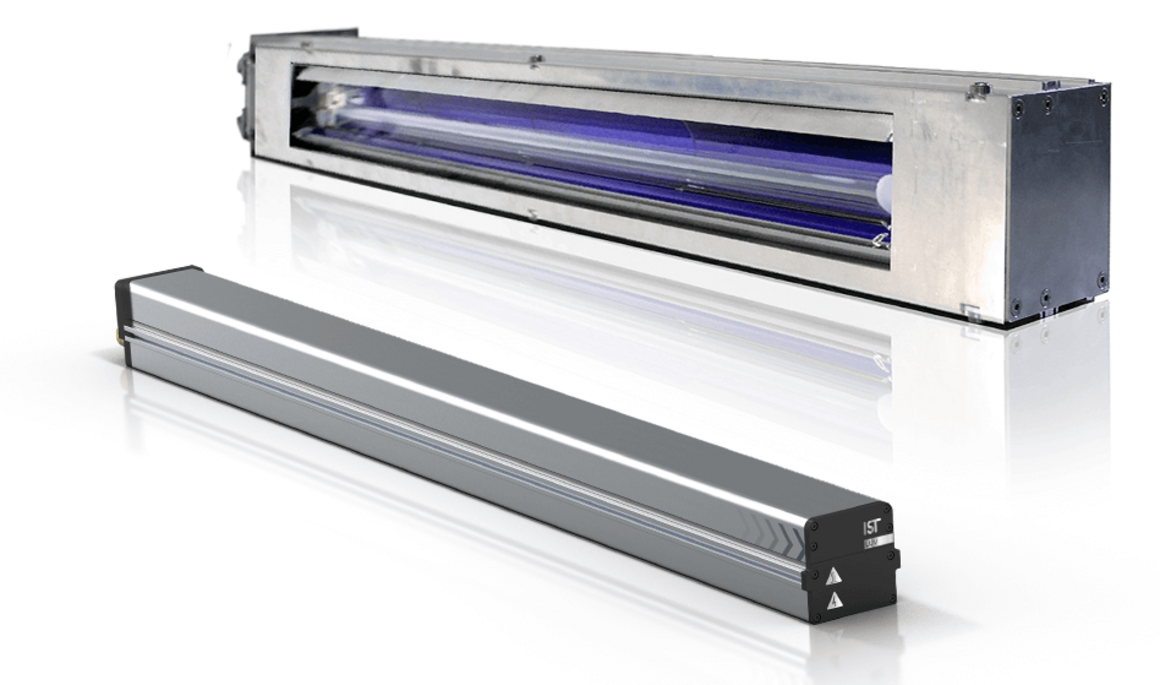 Industrial UV systems from IST for curing inks and coatings